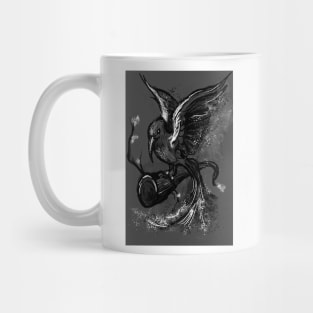 Grey tropical bird Mug